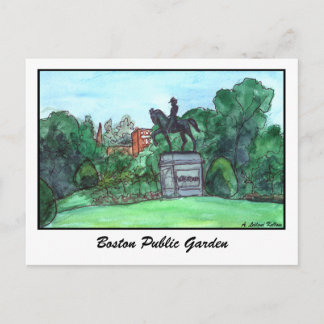 Boston Public Garden Postcard Postkarte