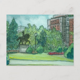 Boston Public Garden Postkarte