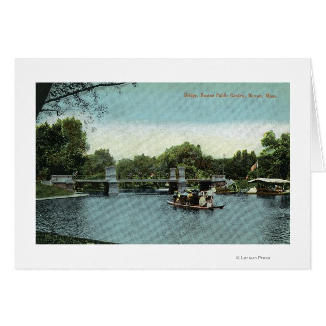 Boston Public Garden View the Bridge (Vorderseite (Horizontal))