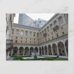 Boston Public Library Postkarte