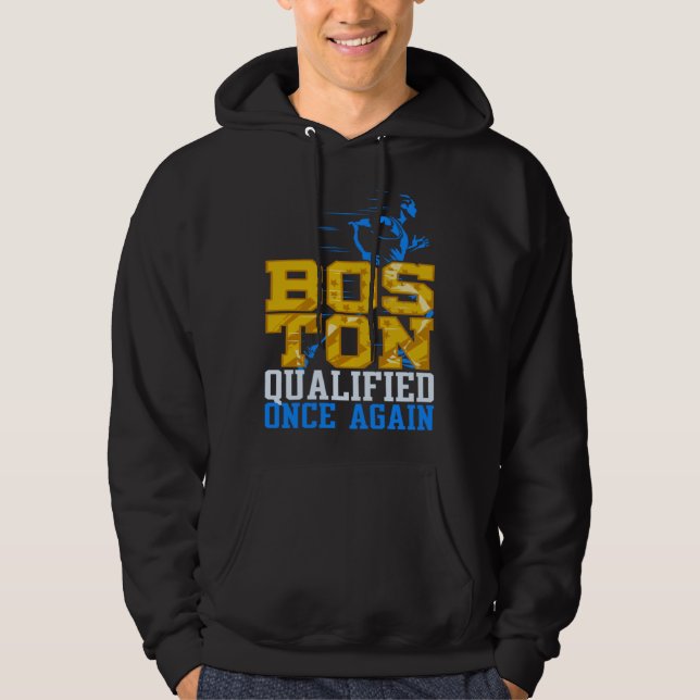 Boston Qualified Once Again Annual Running Trainin Hoodie (Vorderseite)