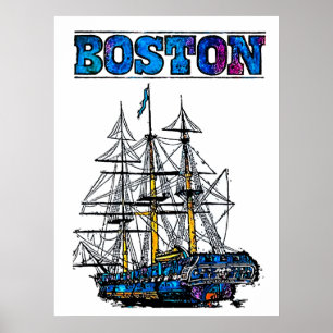 Boston-Reiseplakat Poster