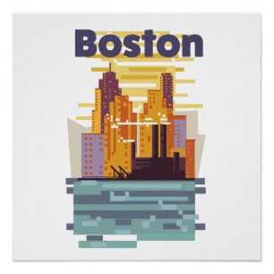 Boston Reiseplakat Poster