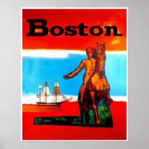 Boston-Reiseposter Poster