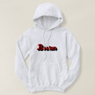Boston rot und schwarz hoodie