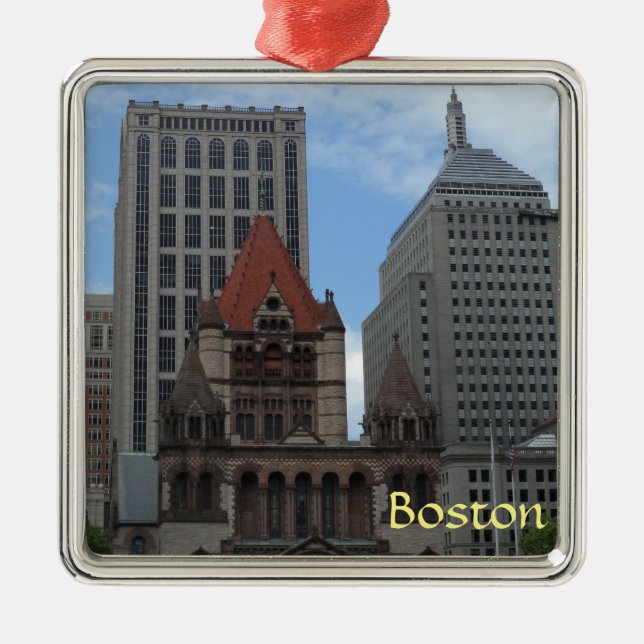 Boston Silbernes Ornament (Vorne)