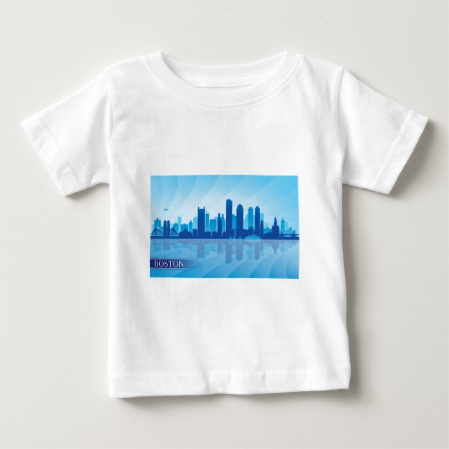 Boston Skyline Baby T-shirt (Vorderseite)