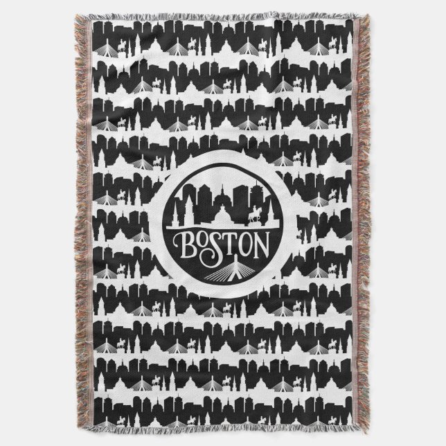 Boston Skyline Decke (Vorderseite Vertikal)