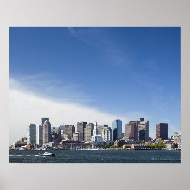 Boston Skyline, Massachusetts Poster (Vorne)