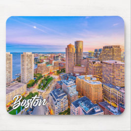Boston Skyline, Massachusetts, USA Mousepad
