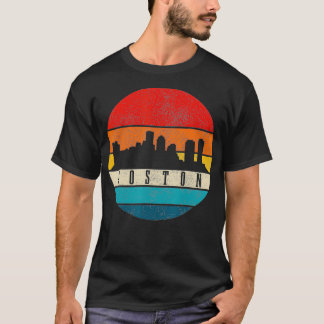 Boston Skyline Massachusetts Vintage Pride-Geschen T-Shirt
