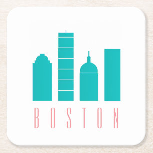 Boston Skyline Paper Untersetzer