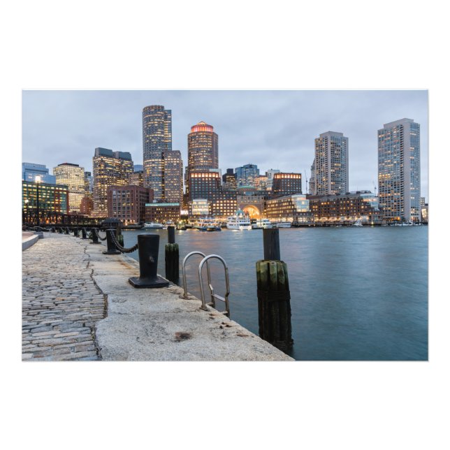 Boston Skyline Poster (Vorne)