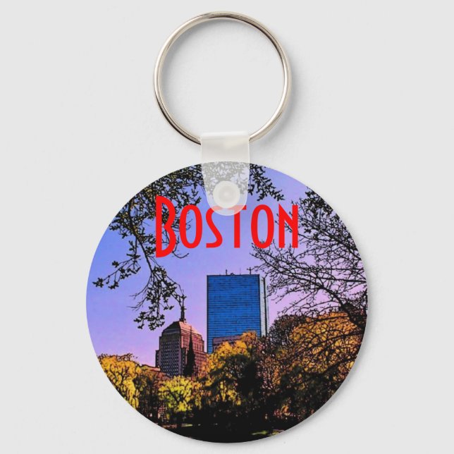 Boston Skyline Schlüsselanhänger (Vorderseite)