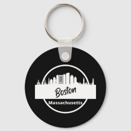 Boston Skyline Silhouette Schlüsselanhänger