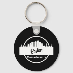 Boston Skyline Silhouette Schlüsselanhänger