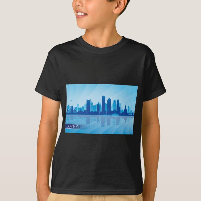 Boston Skyline T-Shirt (Vorderseite)