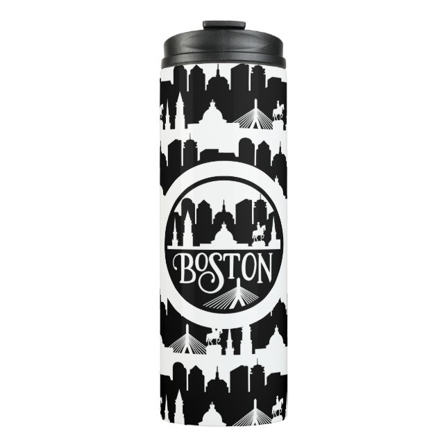 Boston Skyline Thermosbecher (Vorderseite)