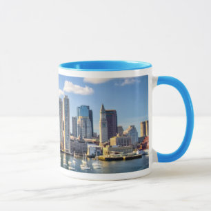 Boston-Skyline von der Ufergegend Tasse