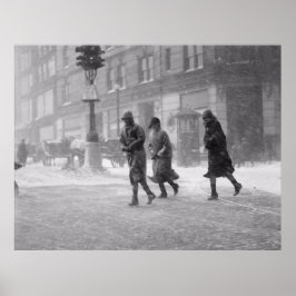Boston Snowstorm Dezember 1936 Poster