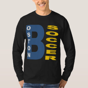 BOSTON SOCCER LANGE SCHWARZE HEMDEN T-Shirt
