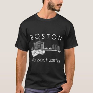 Boston Souvenir Men Massachusetts Geschenk Skyline T-Shirt