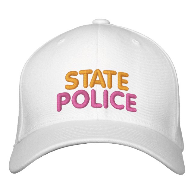 Boston Staat Police bestickt mit lustigem Hut (Vorderseite)