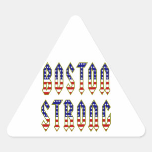 Boston Stark Dreieckiger Aufkleber