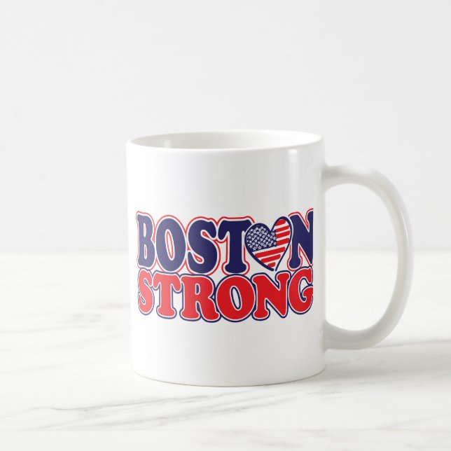 Boston stark mit Amricah Herzen Kaffeetasse (Rechts)