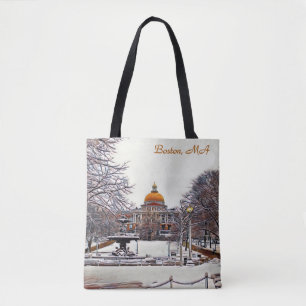 Boston State House im Winter  Tasche