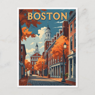Boston Street Postkarte