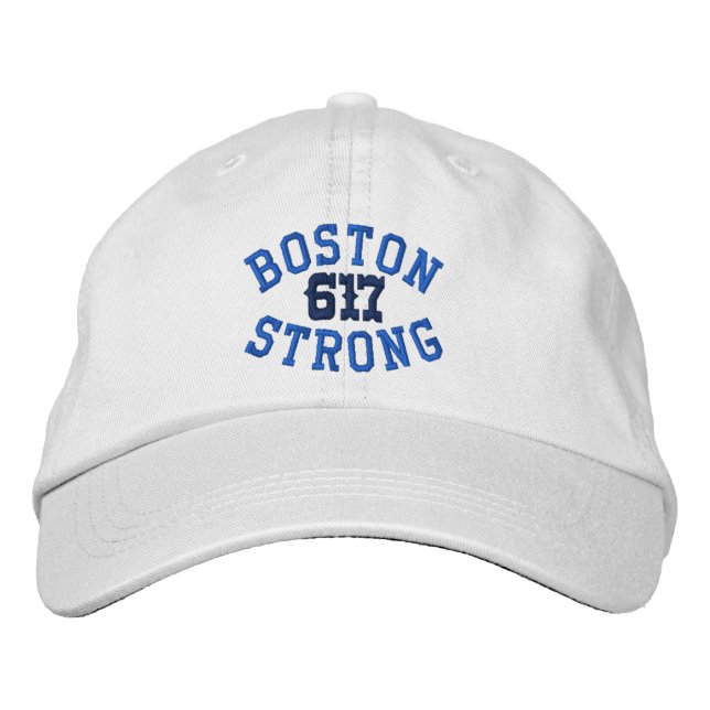 Boston Strong 617 Bestickte Kappe (Vorderseite)