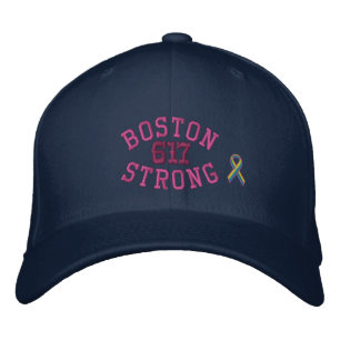 Boston Strong 617 Ribbon Edition Bestickte Kappe