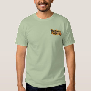 Boston Strong Ballpark Kleeblatt bestickt Besticktes T-Shirt