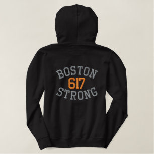 Boston Strong Bestickter Hoodie