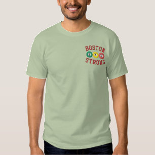 Boston Strong Billiards Pool Shark Besticktes T-Shirt