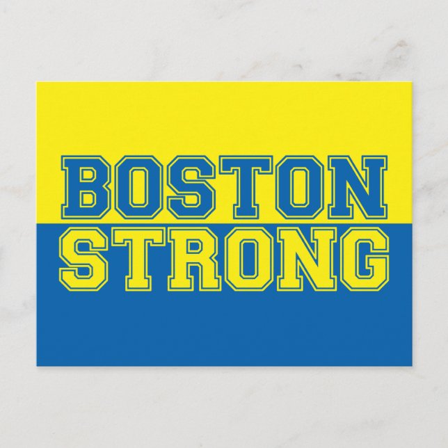 Boston Strong Graphic Style Postkarte (Vorderseite)