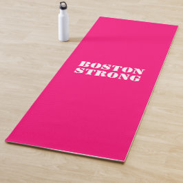 "Boston Strong", heiß rosa Fuchsienblau Yogamatte