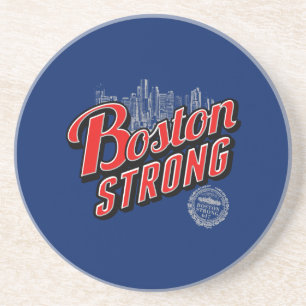 Boston Strong in Rot und Blau Getränkeuntersetzer