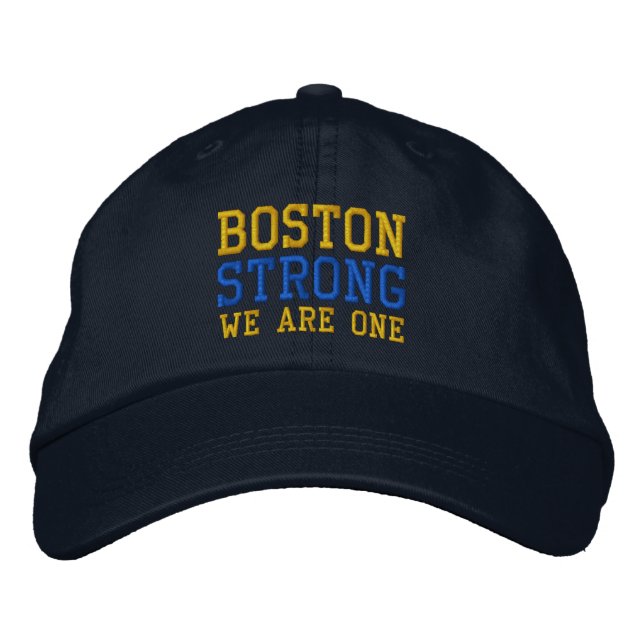 Boston Strong Nous Sommes Un Casquette Brodé (Devant)