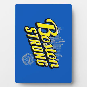 Boston Strong on a Blue Decor Fotoplatte