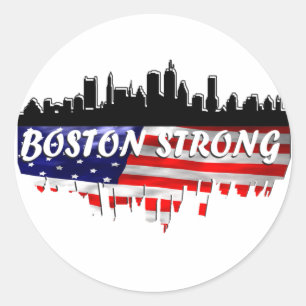 Boston Strong Runder Aufkleber