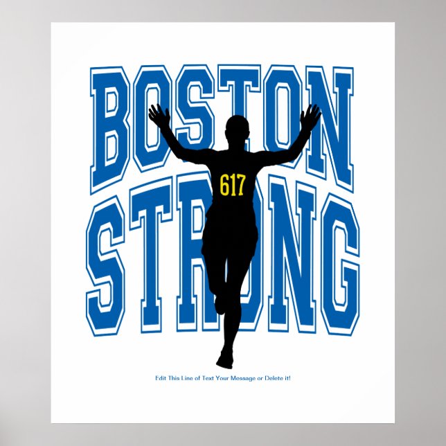 Boston Strong Runner Poster (Vorne)