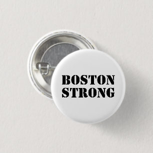 "Boston Strong" schwarz Button