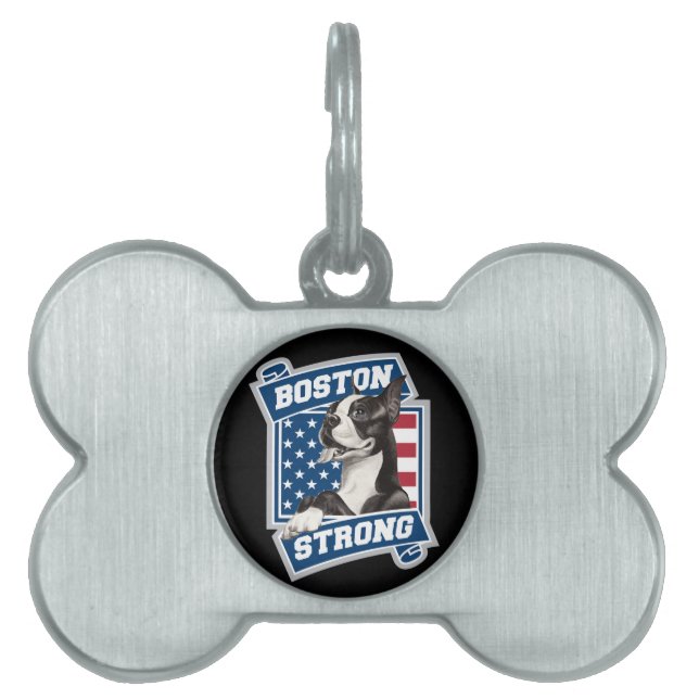 BOSTON STRONG TERRIER WAPPEN TIERMARKE (Vorderseite)