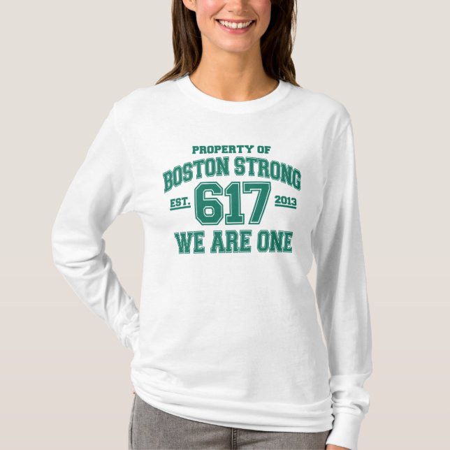 Boston Strong We are One T-Shirt (Vorderseite)