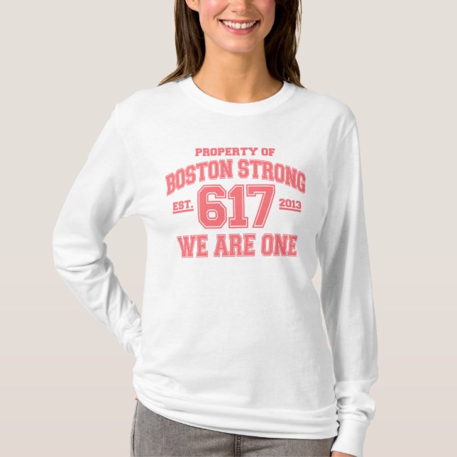 Boston Strong We are One T-Shirt (Vorderseite)