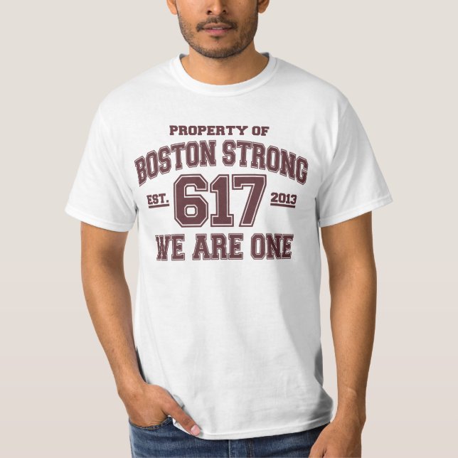 Boston Strong We are One T-Shirt (Vorderseite)