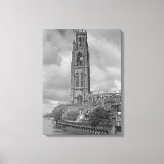 Boston Stump and River Welland, Lincolnshire Leinwanddruck