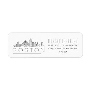 Boston Stylized Skyline  